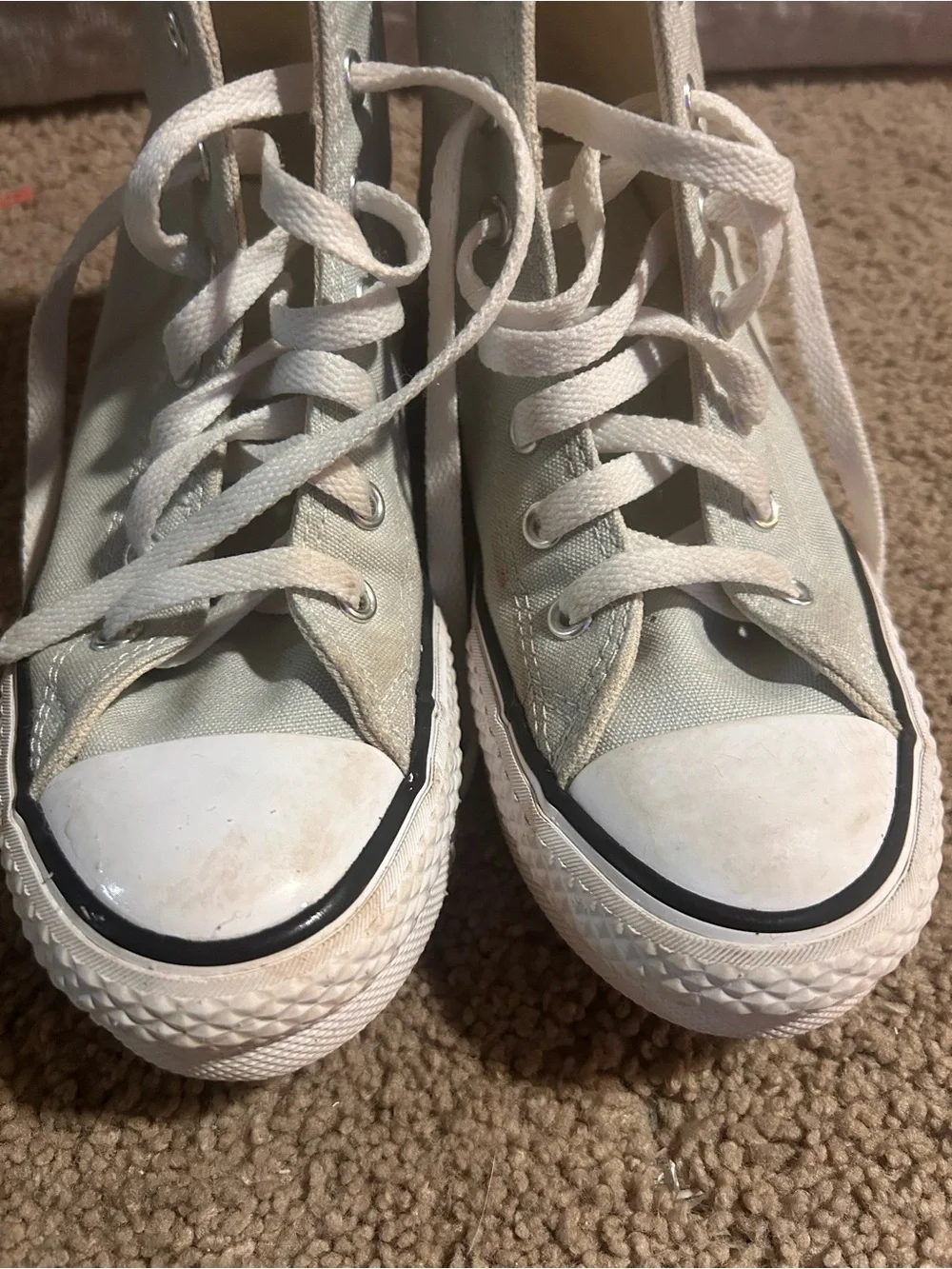 Converse Kids' White High-Top Chuck Taylor All Star Sneakers size 3